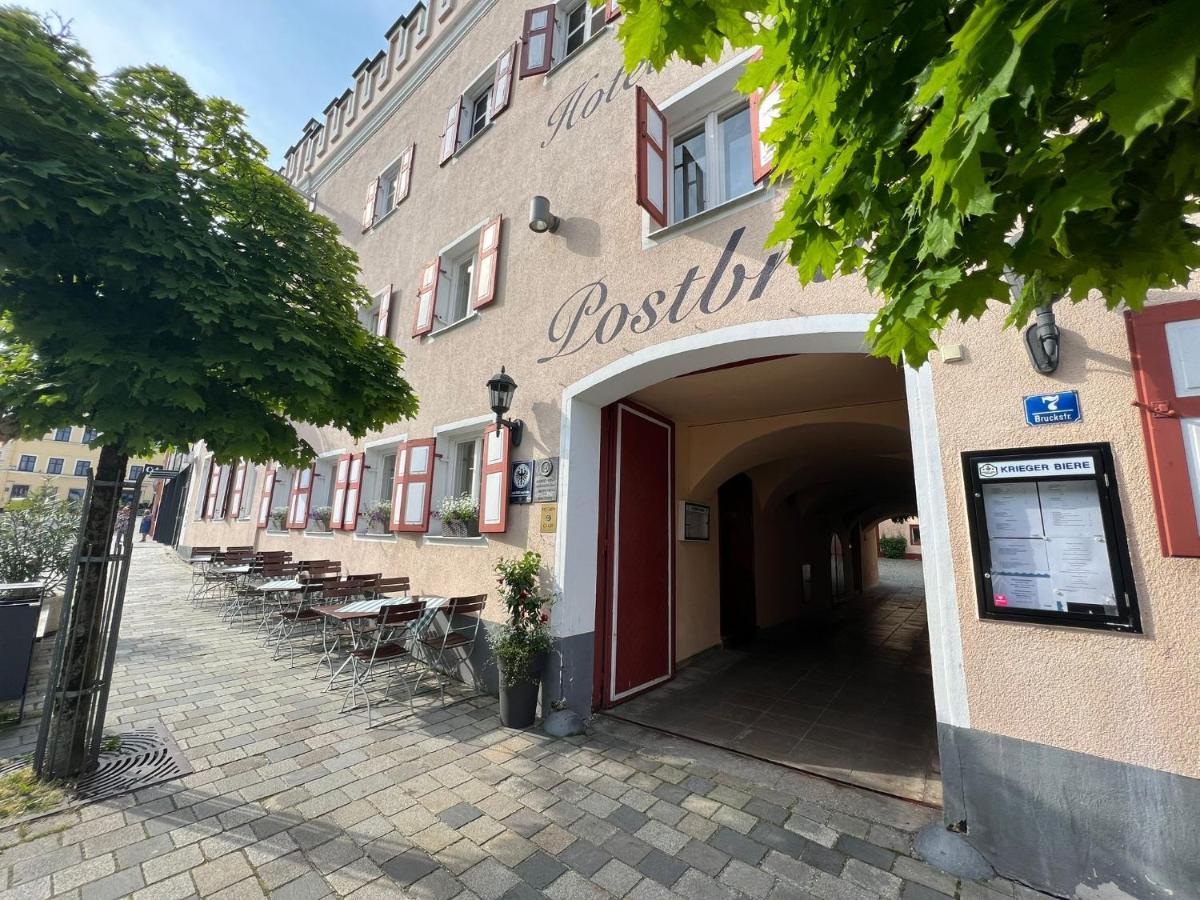 Hotel-Gasthof Postbraeu Dingolfing Exterior foto